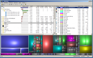 Hier sieht man den Screenshot von dem Tool: "WinDirStat".
